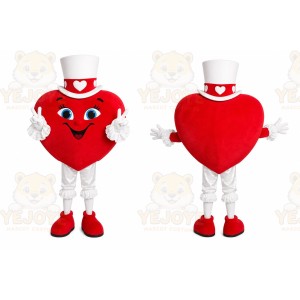 Red Heart Mascot Costume