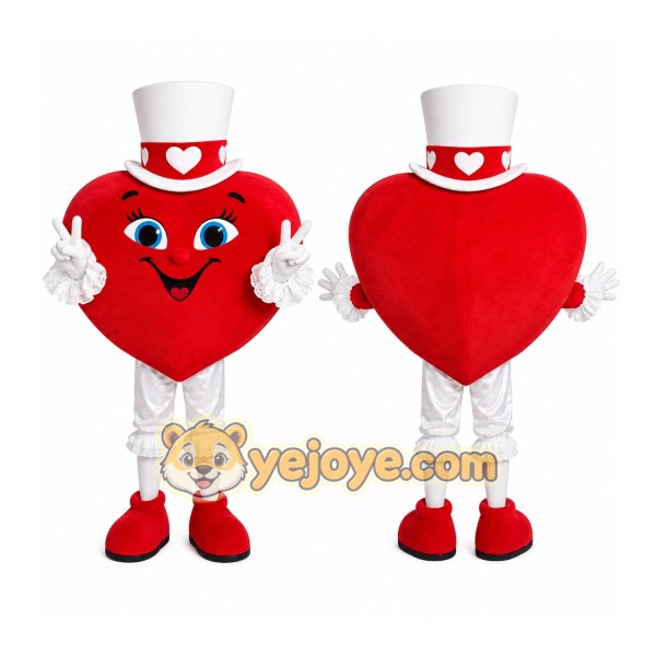 Red Heart Mascot Costume