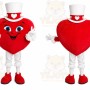 Red Heart Mascot Costume