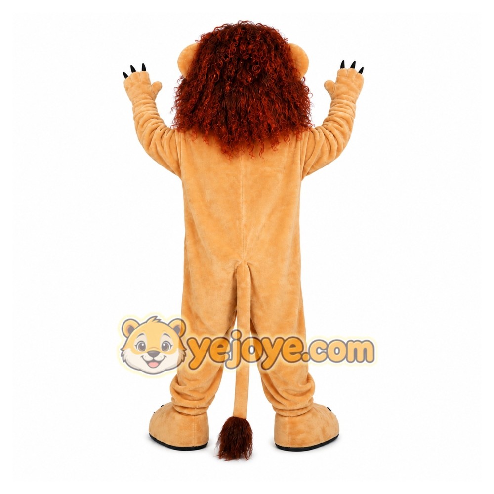 Tan Lion Mascot Costume Tan Lion Mascot Costume