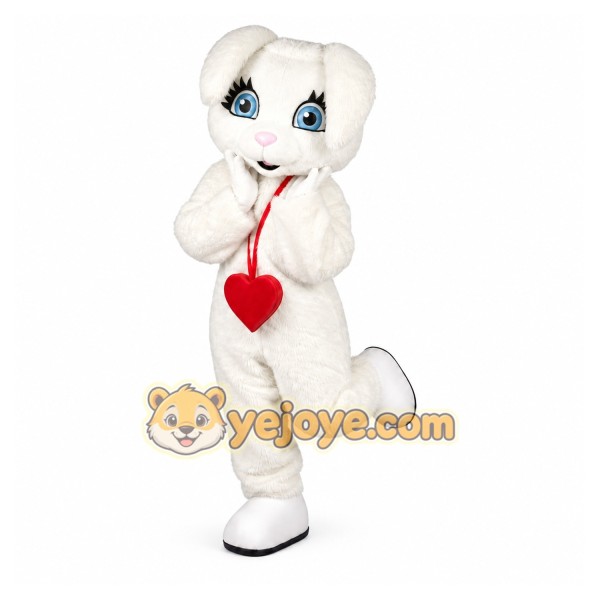 White Rabbit Mascot Costume White Rabbit Mascot Costume