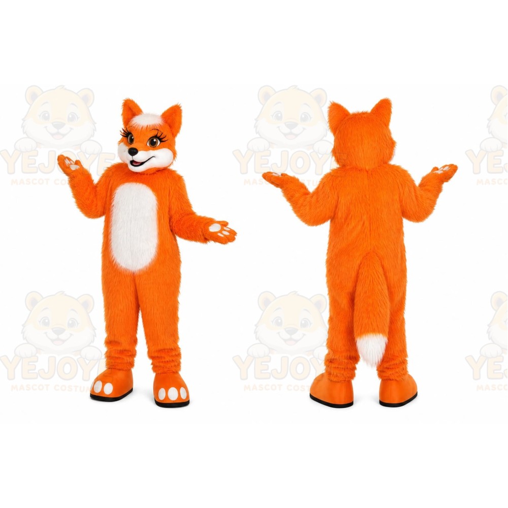 Orange Fox Mascot Costume