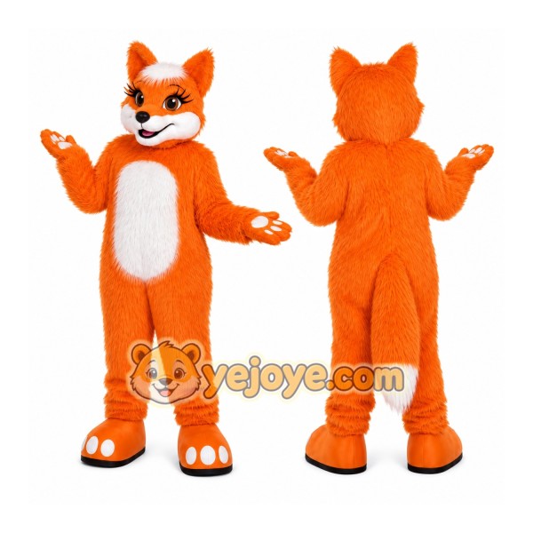 Orange Fox Mascot Costume