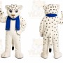 White Leopard Mascot Costume