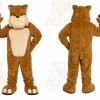 Tan Bulldog Mascot Costume
