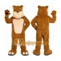Tan Bulldog Mascot Costume