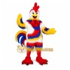 Rainbow Rooster Mascot Costume Rainbow Rooster Mascot Costume