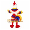 Rainbow Rooster Mascot Costume Rainbow Rooster Mascot Costume
