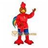 Rainbow Rooster Mascot Costume
