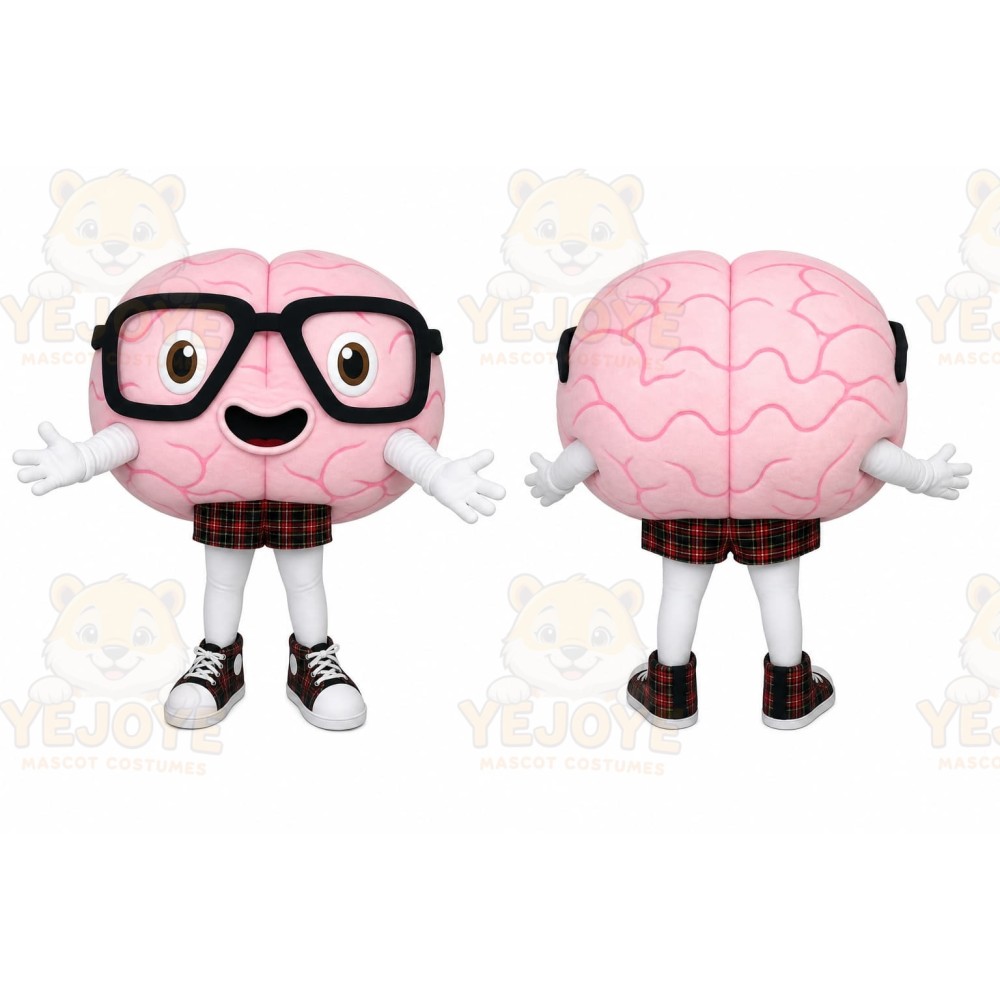 Brain Character Mascot Costume