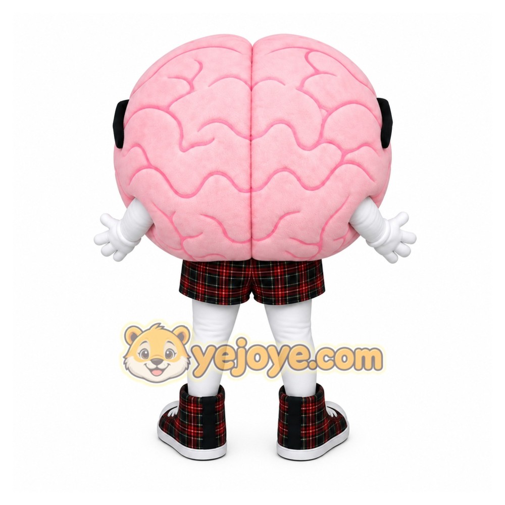 Brain Character Mascot Costume Brain Character Mascot Costume