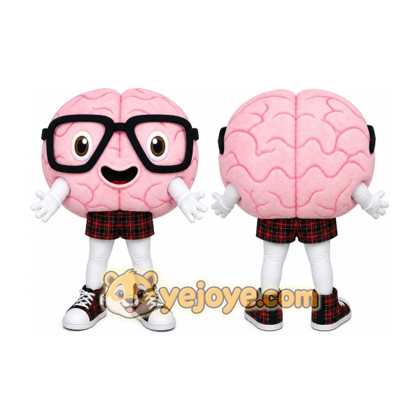 Brain Character Mascot Costume