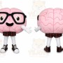 Brain Character Mascot Costume