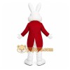 White Rabbit Red Coat Mascot Costume White Rabbit Red Coat Mascot Costume
