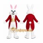 White Rabbit Red Coat Mascot Costume