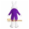 White Rabbit Purple Coat Mascot Costume White Rabbit Purple Coat Mascot Costume