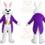 White Rabbit Purple Coat Mascot Costume