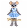 Gray Mouse Dress Mascot Costume Gray Mouse Dress Mascot Costume