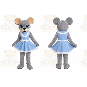 Gray Mouse Dress Mascot Costume