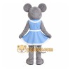 Gray Mouse Dress Mascot Costume Gray Mouse Dress Mascot Costume