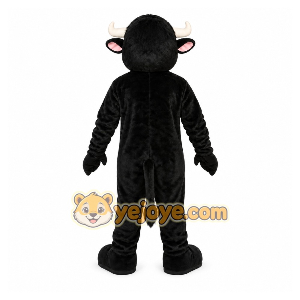 Black Buffalo Mascot Costume Black Buffalo Mascot Costume