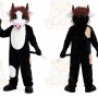 Black White Cow Mascot Costume