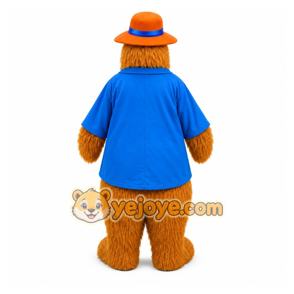 Blue Coat Bear Mascot Costume Blue Coat Bear Mascot Costume