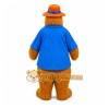Blue Coat Bear Mascot Costume Blue Coat Bear Mascot Costume