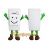 White Plug Character Mascot Costume White Plug Character Mascot Costume