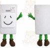 White Plug Character Mascot Costume