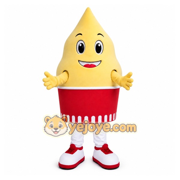 Yellow Ice Cream Mascot Costume