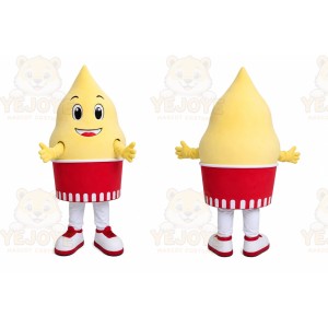 Yellow Ice Cream Mascot Costume