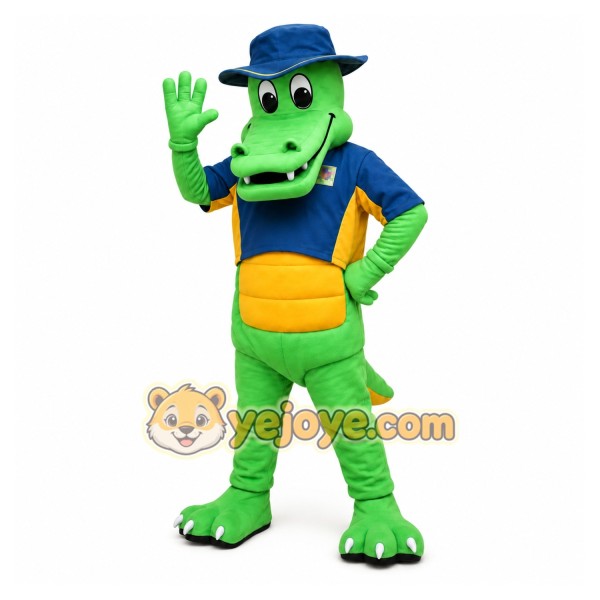 Green Crocodile Mascot Costume Green Crocodile Mascot Costume