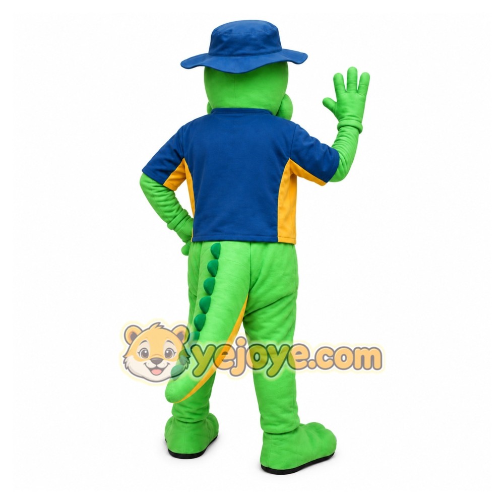 Green Crocodile Mascot Costume Green Crocodile Mascot Costume