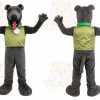 Gray Dog Mascot Costume