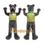 Gray Dog Mascot Costume