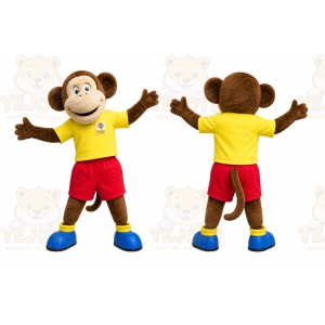 Yellow Monkey Mascot Costume