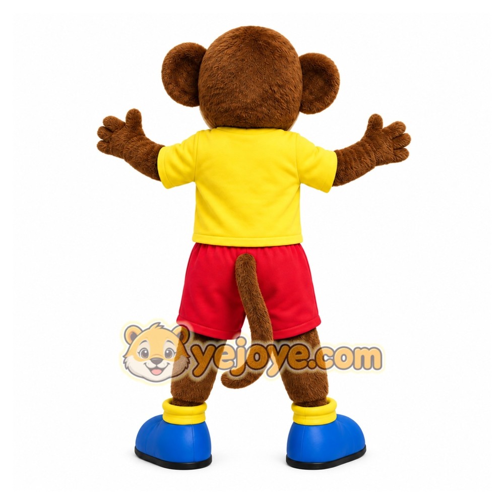 Yellow Monkey Mascot Costume Yellow Monkey Mascot Costume