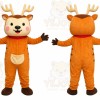 Orange Reindeer Mascot Costume