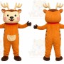Orange Reindeer Mascot Costume