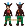 Brown Wolf Mascot Costume