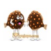 Chocolate Cookie Mascot Costume Chocolate Cookie Mascot Costume