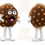 Chocolate Cookie Mascot Costume