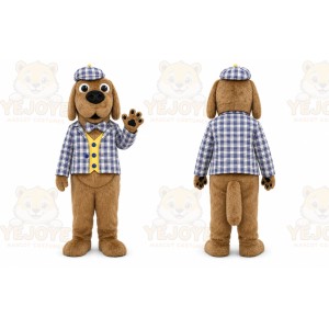 Plaid Puppy Mascot Costume