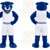 Blue Sports Panther Mascot Costume
