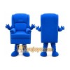 Blue Armchair Mascot Costume Blue Armchair Mascot Costume