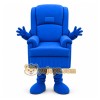 Blue Armchair Mascot Costume Blue Armchair Mascot Costume
