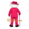 Pink Bulldog Mascot Costume