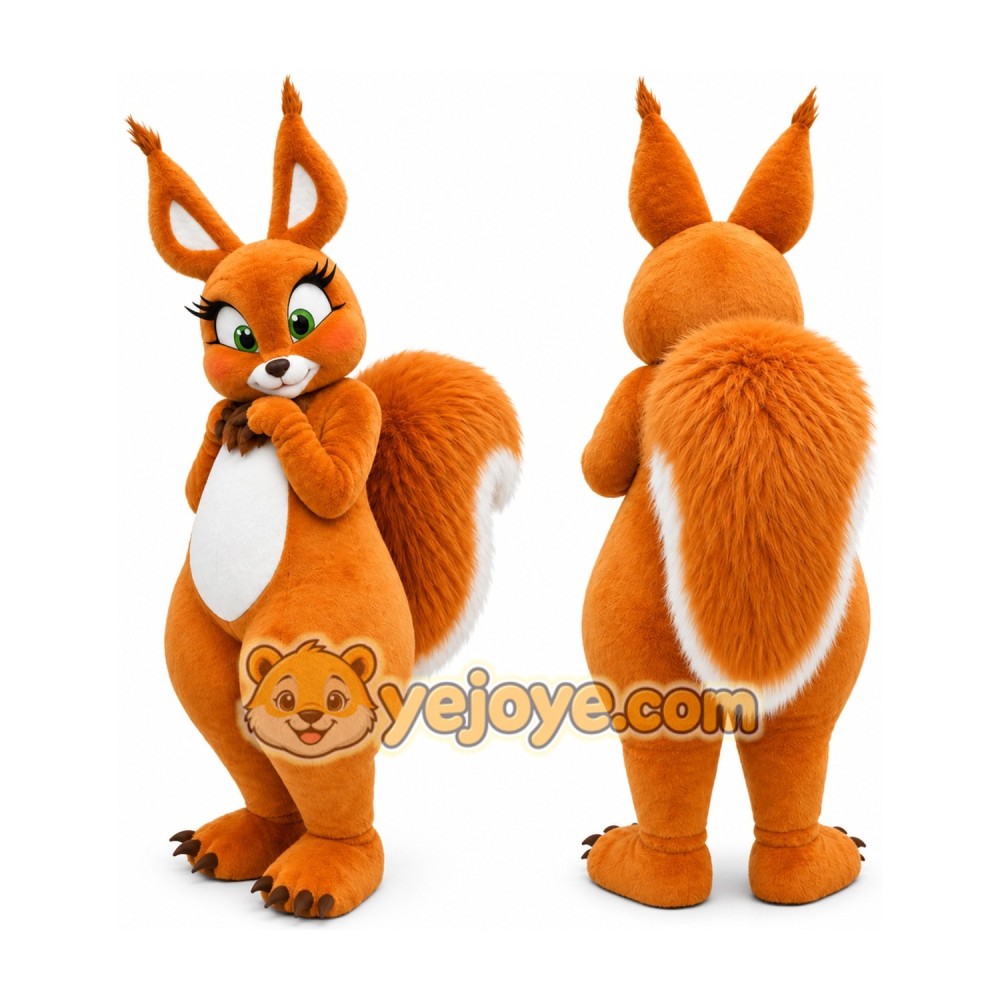 Orange Squirrel Mascot Costume Orange Squirrel Mascot Costume