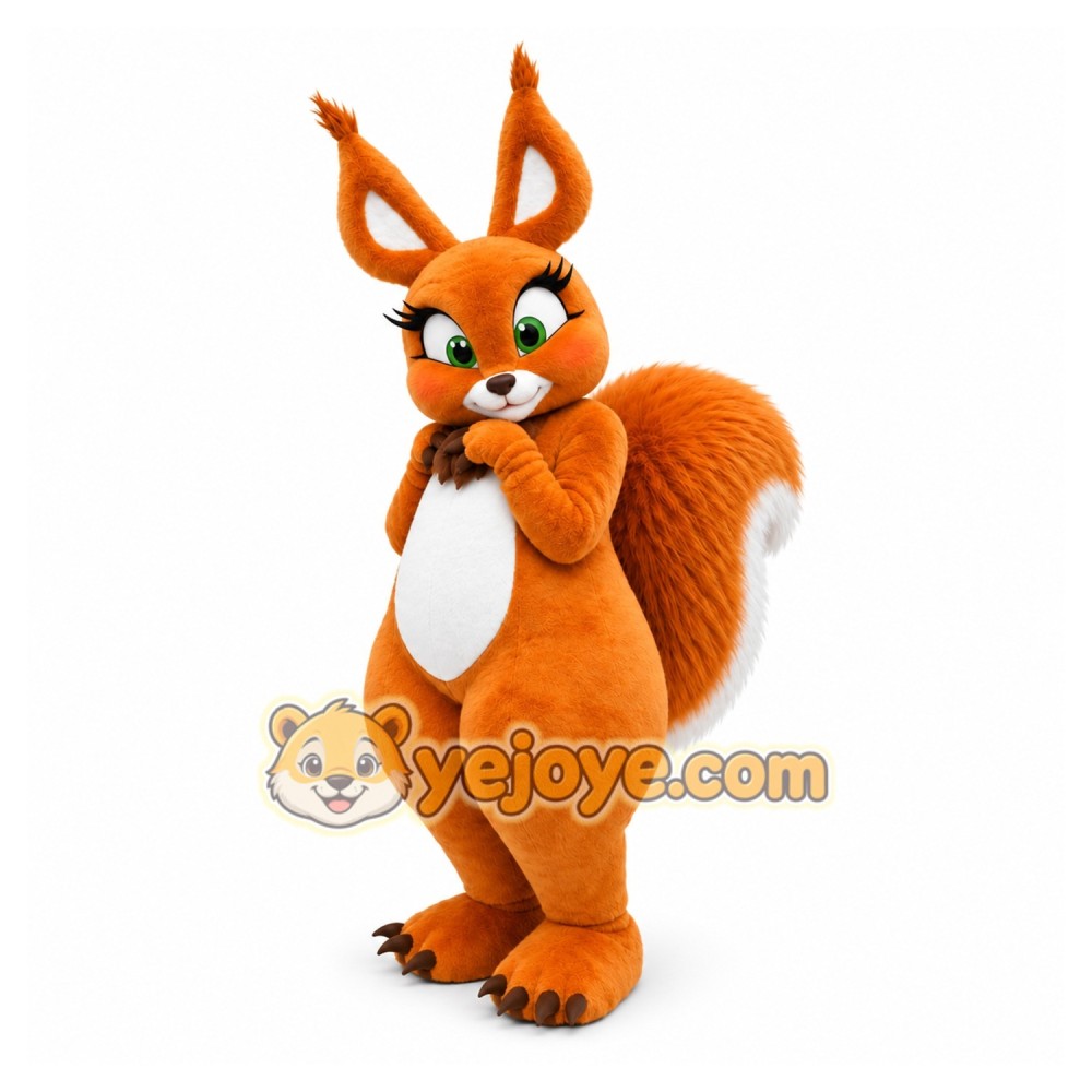 Orange Squirrel Mascot Costume Orange Squirrel Mascot Costume